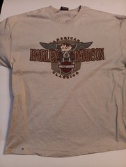 2000 Y2K Harley-Davidson T-Shirt Size XL (2 Stains) Looney Tunes Taz Yosemite TX