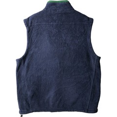 Ralph Lauren POLO Fleece Vest Men L Navy Solid Zip Japan