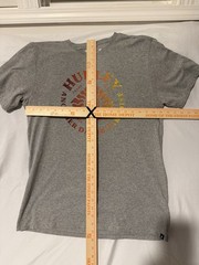 Hurley Gray Cotton Blend Knit Regular Fit Crew Neck Logo Graphic Tee Men’s M