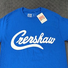 The Marathon Clothing Shirt Crenshaw Blue Short Sleeve Rap Tee Men Small