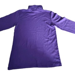 Vtg Arctic Cat Long Sleeve Turtleneck Mens Purple Size Small USA Made Cotton