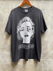 Crystal Castles Reprint Electropunk Synth T Shirt Full Size S-5XL