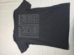 Imagine Dragons Shirt Mens Medium Black Evolve Tour 2017 Concert Band Tee