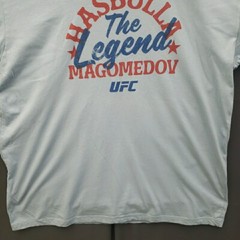 Hasbulla UFC T-Shirt Mens XXL Blue MMA The Legend Graphic Short Sleeve
