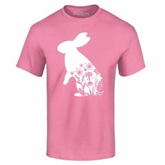 Easter Bunny Spring Flowers T-shirt Fun Cute Easter Rabbit Shirts