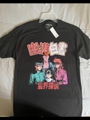 Yu Yu Hakusho Anime T-Shirt Black Adult Swim Funimation all size available