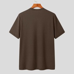 Men Summer Light Luxury Loose Knit Shirt Tshirt Casual Beach Summer Tee Top Gift