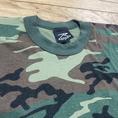 Vtg ROTHCO Army Surplus Shirt Men S Camo Green Army Forest Woodland Made USA