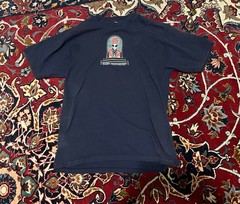 Vintage Alien Workshop Shirt Mens Large 90s Skate Believe Skateboarding Tan Gray