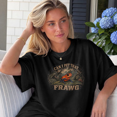 Can I Pet That Frawg Funny Poison Dart Frog Retro Distressed Nature Lover