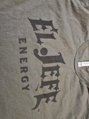 El Jeffe Energy T-Shirt 2XL Olive Green Bella Canvas Graphic Tee Soft Cotton