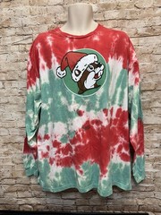 BUC-EE’S Tie Dye Long Sleeve Christmas Shirt Unisex XL