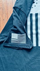 UNDER ARMOUR Freedom Flag T-Shirt Size: ( XL) Black White USA