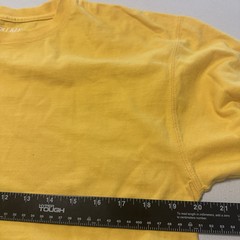 Vintage Pluma Shirt Size M Yellow Long Sleeve Crewneck Pullover Cotton