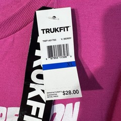 TRUKFIT Men’s XL V. Berry Pink Short Sleeve Graphic T-Shirt Cotton El Salvador