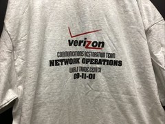 Vintage Verizon New York World Trade Center Response Tee Mens XXL