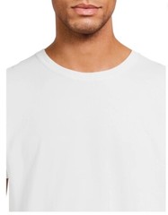 Athletic Works Men’s 100% Cotton White T Shirt Loose Fit -Choose Size -NWT