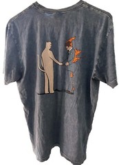 RIP N DIP Burn Mens T Shirt Blue Mineral Wash Wish You Were Here Size Medium M