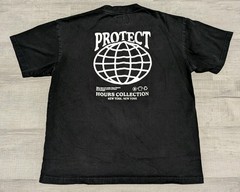HOURS Collection New York Protect 100% Cotton T-Shirt Adult Sz L Black READ