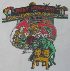 Roky Erickson and Evil Tee Shirt Short Sleeve White Unisex S-5XL For Fans
