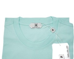 Kired by Kiton Turquoise Supima Crepe Cotton Short Sleeve Slim T-Shirt 2XL 56 IT