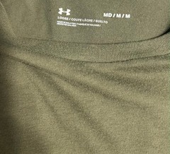 Under Armour Men’s Medium UA Freedom Flag T-Shirt Olive Green Military Tee