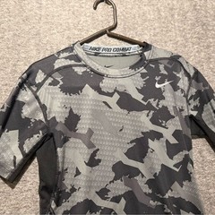 Nike Pro Combat Compression Shirt Tee Mens L camo black gray fitted Dri Fit