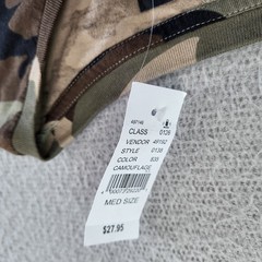 Pacsun Shirt Mens Medium Woodland Camo Longer Fit Camouflage