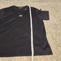 CAT Caterpillar Men’s Size L Large Workwear Black Logo New!