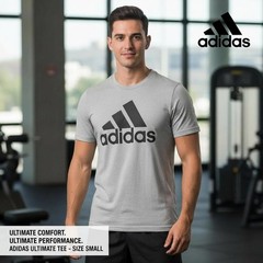 Adidas Ultimate Tee Men’s T-Shirt Size Small Grey