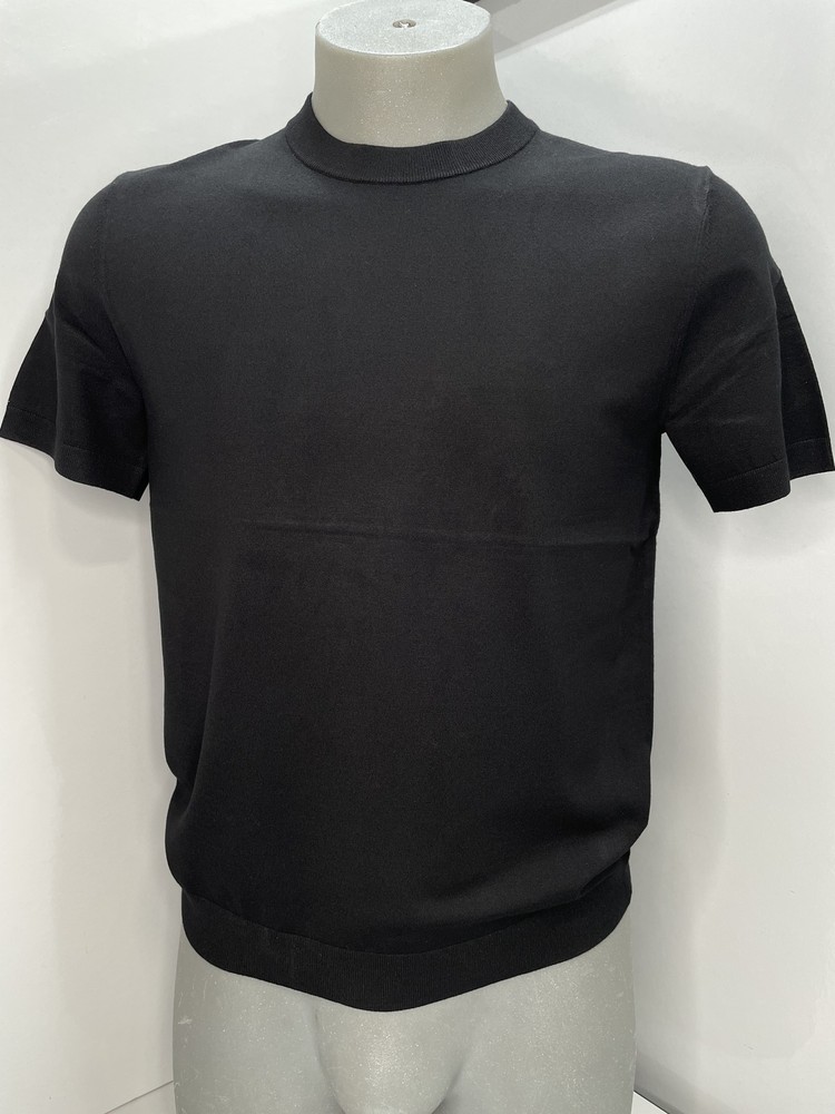 Theory Mens Soris Tee Black Size XL Light Bilen Crewneck Short Sleeve