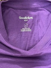 Goodfellow & Co Men’s Every Wear Tee M Medium Purple Standard Fit Crew Neck T-Sh