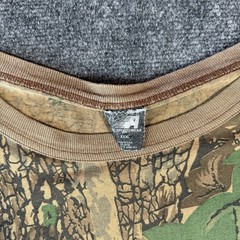 VINTAGE ACE SPORTSWEAR MADE IN USA TREBARK CAMO HUNTING LONG SLEEVE SHIRT / 3XL