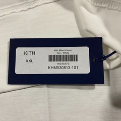 Kith Miami Design District Exclusive Neon Script Tee Shirt Adult XXL White Mens