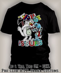 Men Trust Issues Toon T Big & Tall Tee Shirt Streetwear Pro Club Shaka Hip Hop T