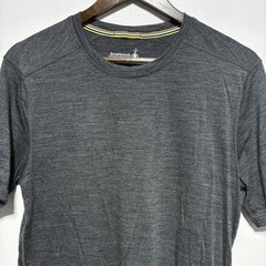 Smartwool T Shirt Mens M Gray Baselayer Merino Wool Short Sleeve Crew Neck
