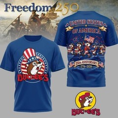 Buc-ees 250th Anniversary , 250th years of Freedom – All Over Shirt