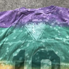 Vintage Soccer Shirt Mens XL Tie Dye Skeleton Finish line Mardi Gras 90s