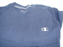 Champion Men’s Double Dry Cotton Crew-Neck Shirt Navy Small Cotton Blend X-Temp