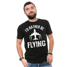 I’d Rather Be Flying Airplane Pilot Shirt Flying Gift Tee Pilot Shirts For Men