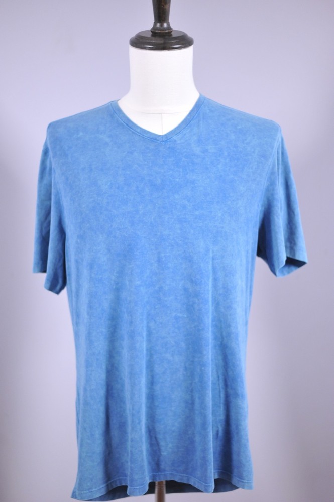Lululemon 5 Year Basic V-Neck Tee Shirt Pima Cotton Blue Men’s Large L
