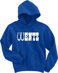 Carson Wentz Indianapolis Colts Indy Logo CREW HOODED SWEATSHIRT