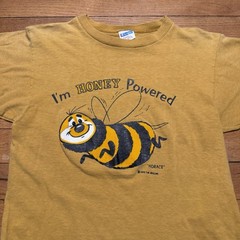 Vintage 70’s I’m Honey Powered Champion T Shirt Horace Save The Bees Size Small