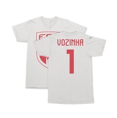 Cape Verde Soccer T-Shirt Vozinha 1 Jersey Style Double Sided Royal Blue Men Tee