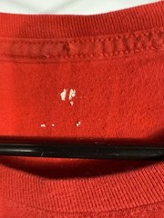 Nike Just Do It Shirt M Red Cracked Foil Graphic Tee 551413-657 Y2K Streetwear