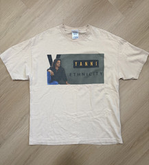 Vintage Yanni Ethnicity Graphic Tee Music Band T-Shirt XL Alstyle 2003