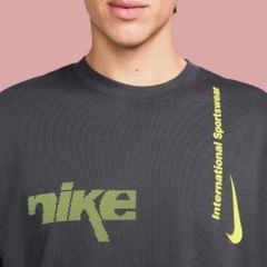 Men’s Nike Sportswear Max90 Swoosh Sport T-Shirt – Gray Volt HQ9262 060