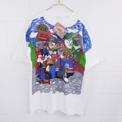 VINTAGE 1994 Looney Tunes Bugs Bunny Taz Sylvester ACME Mechanics T-Shirt