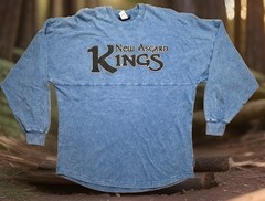 NEW Asgard Kings Spirit Jersey L/S Shirt Blue VAL 1 Valkyrie Marvel Thor Sm