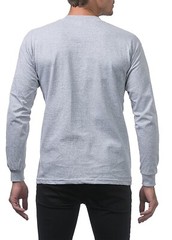 Pro Club Men’s 3-Pack Heavyweight Cotton Long Sleeve Crew Neck T-Shirt